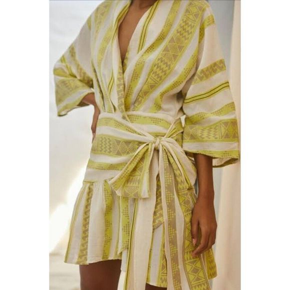 NWT Anthropologie Devotion Twins Belted Mini Dress Size Small - Picture 2 of 8